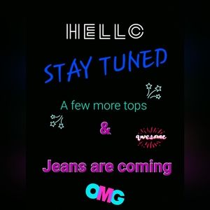 Assorted tops & Jeans